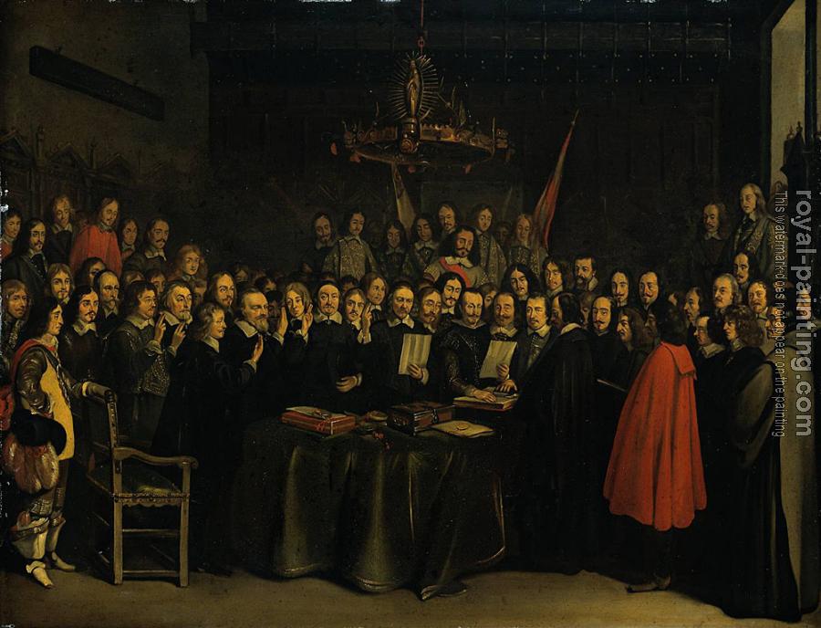 Gerard Ter Borch : The Ratification of the Treaty of Munster